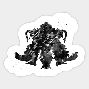 Rorschach inkblot test Sticker